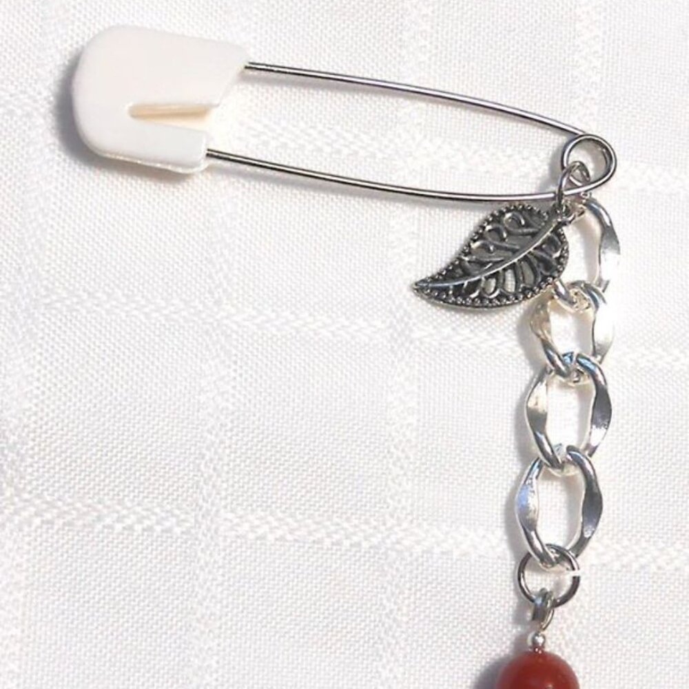 Handmade decorative safety pin no. 9